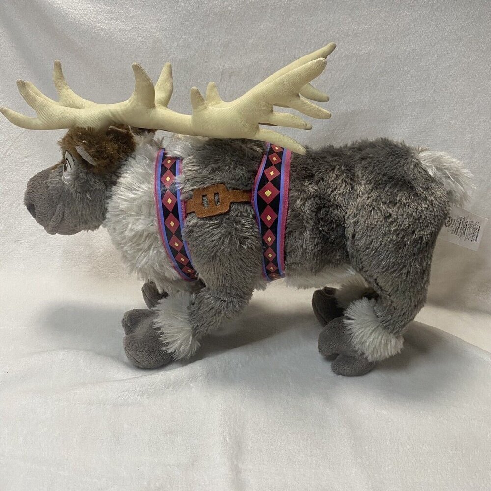 Disney Store Frozen On Ice Sven 16” Plush Stuffed Animal Toy Reindeer
